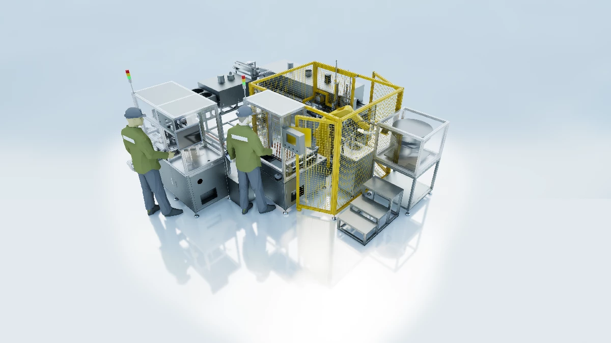 Refrigerator compressor rotor automatic production line